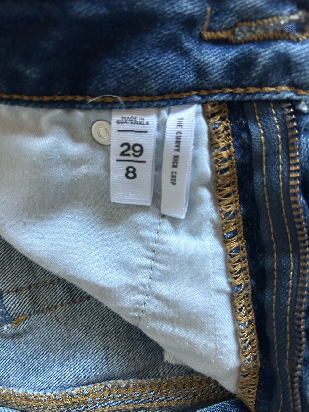 LOFT Curvy Kick Crop size 8, Medium Blue wash - Picture 5 of 7